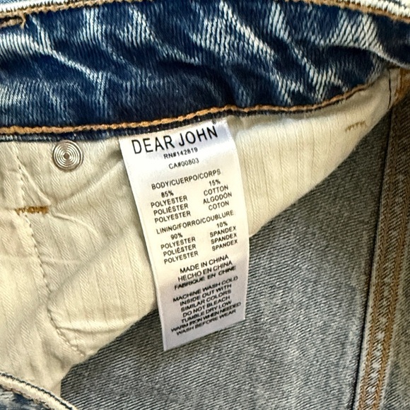 Dear John Women’s 27 Distressed Blue Boot Cut Jeans - Picture 4 of 5